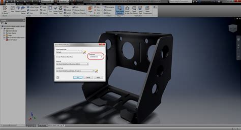 inventor convert to sheet metal|inventor sheet metal defaults.